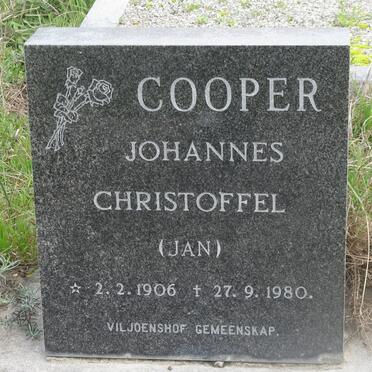 COOPER Johannes Christoffel 1906-1980