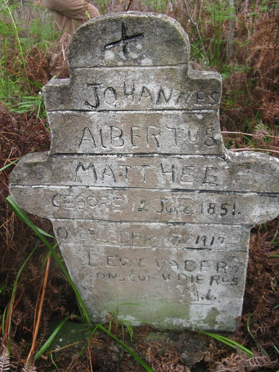 MATTHEE Johannes Albertus 1851-1917