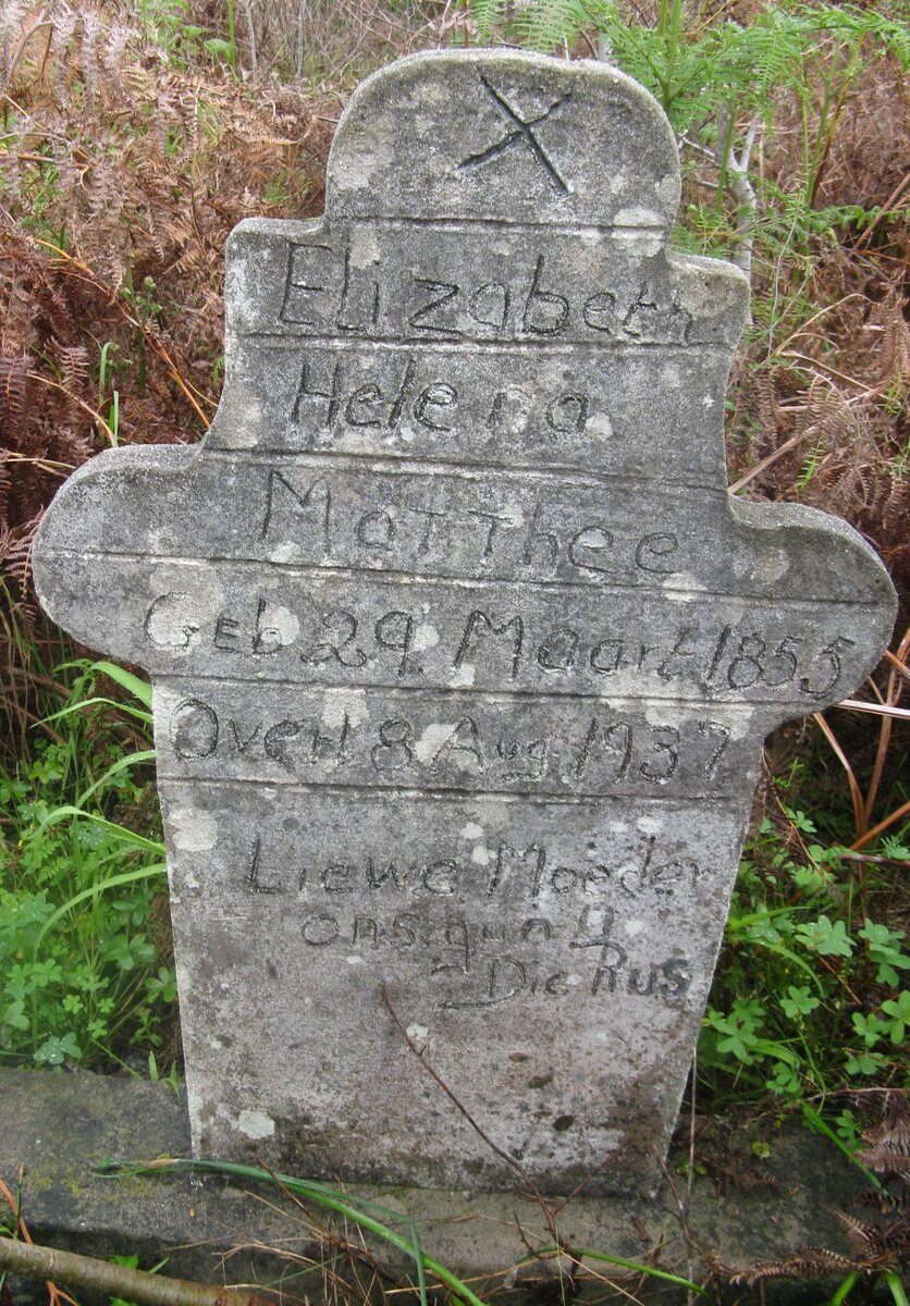 MATTHEE Elizabeth Helena 1855-1937