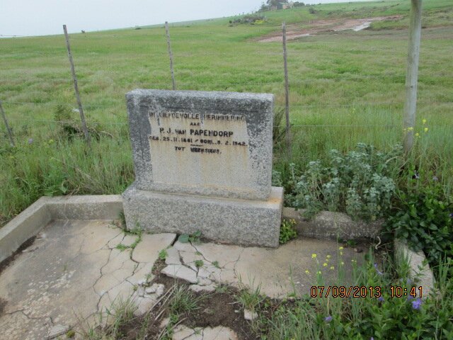 PAPENDORP P.J., van 1881-1942