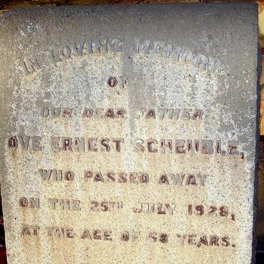 SCHEUBLÉ Ove Ernest -1928