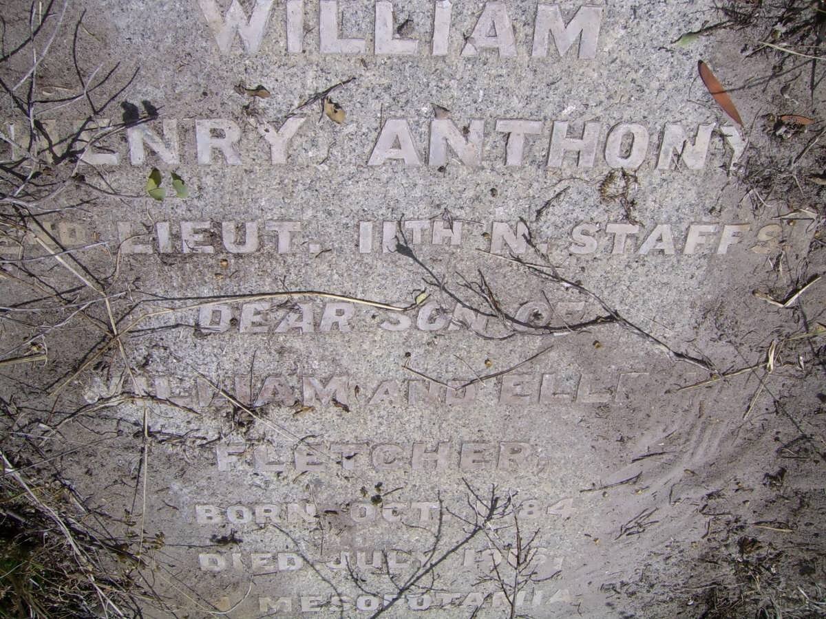 FLETCHER William Henry Anthony 1884-1916