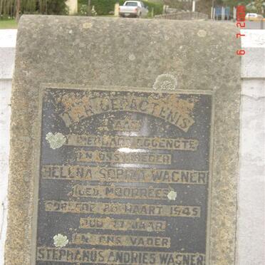 WAGNER Stephanus Andries -1958 &amp; Helena Susanna MOORREES -1945