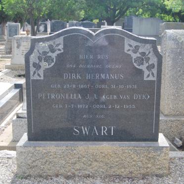 SWART Dirk Hermanus 1867-1931 &amp; Petronella J.A. VAN DYK 1872-1955