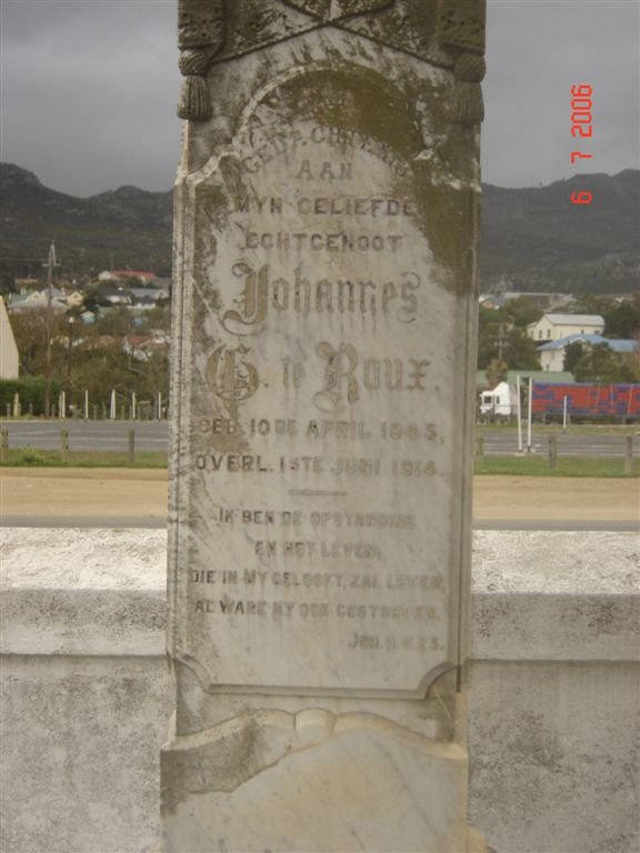 ROUX Johannes G. 18?5-1914