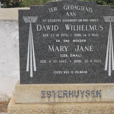 ESTERHUYSEN Dawid Wilhelmus 1878-1949 &amp; Mary Jane SMAL 1883-1962