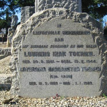 TOERIEN Lourens Izak 1881-1944 &amp; Catharina Margaretha LOUW 1889-1980