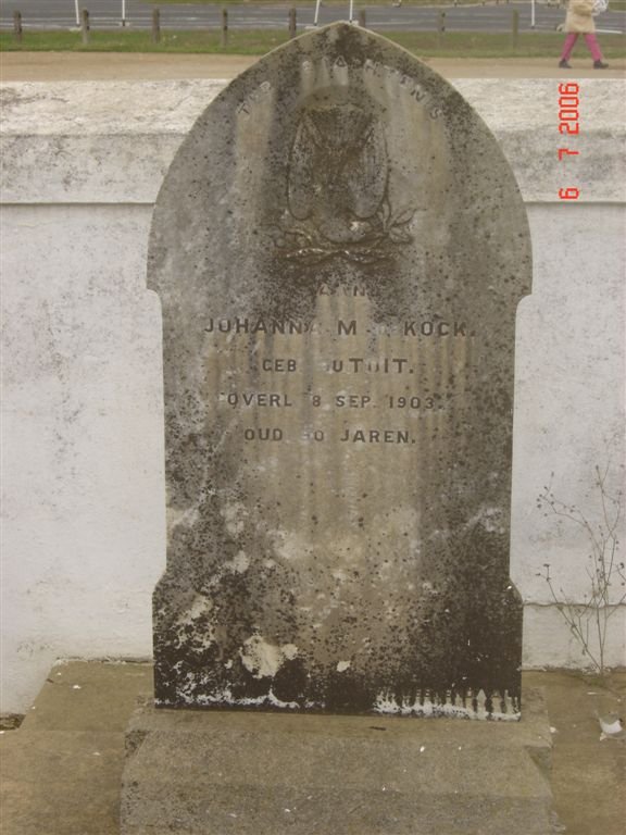 KOCK Johanna M., de nee DU TOIT -1903