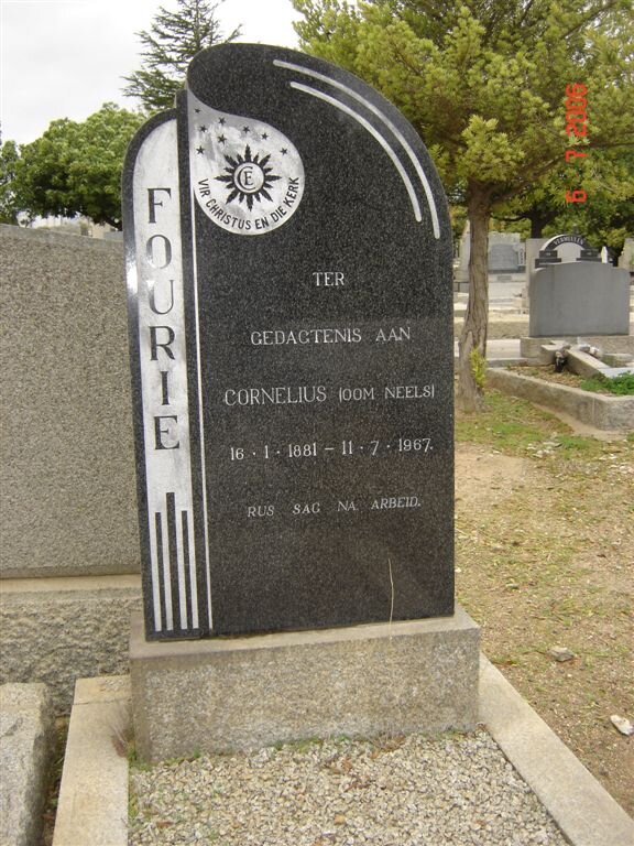 FOURIE Cornelius 1881-1967