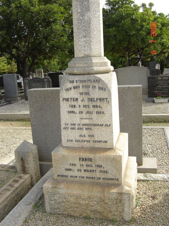 DELPORT Pieter J. 1894-1925 :: DELPORT Fanie 1918-1926