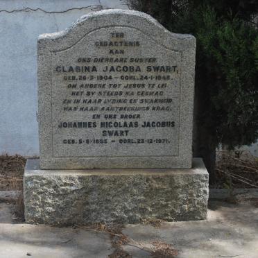 SWART Johannes Nicolaas Jacobus 1895-1971 :: SWART Clasina Jacoba 1904-1948