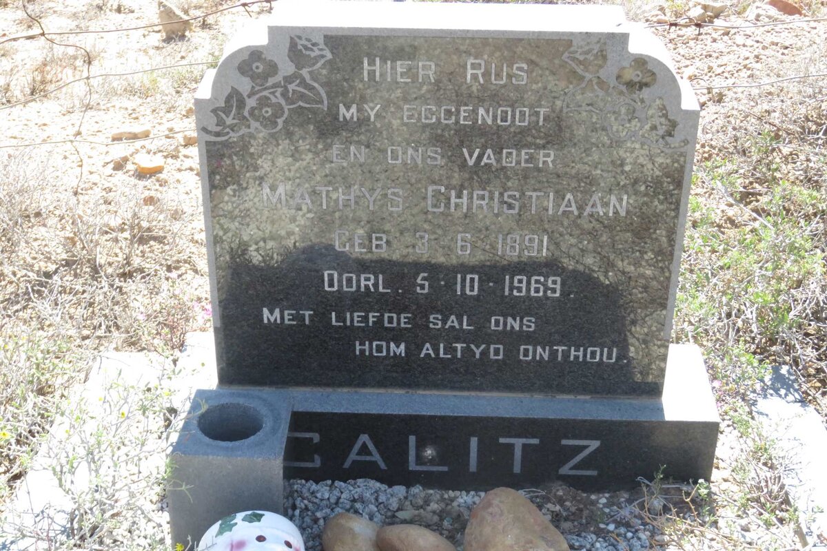 CALITZ Mathys Christiaan 1891-1969