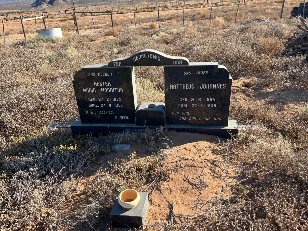 OLIVIER Mattheus Johannes 1865-1938 &amp; Hester Maria Magritha 1873-1957