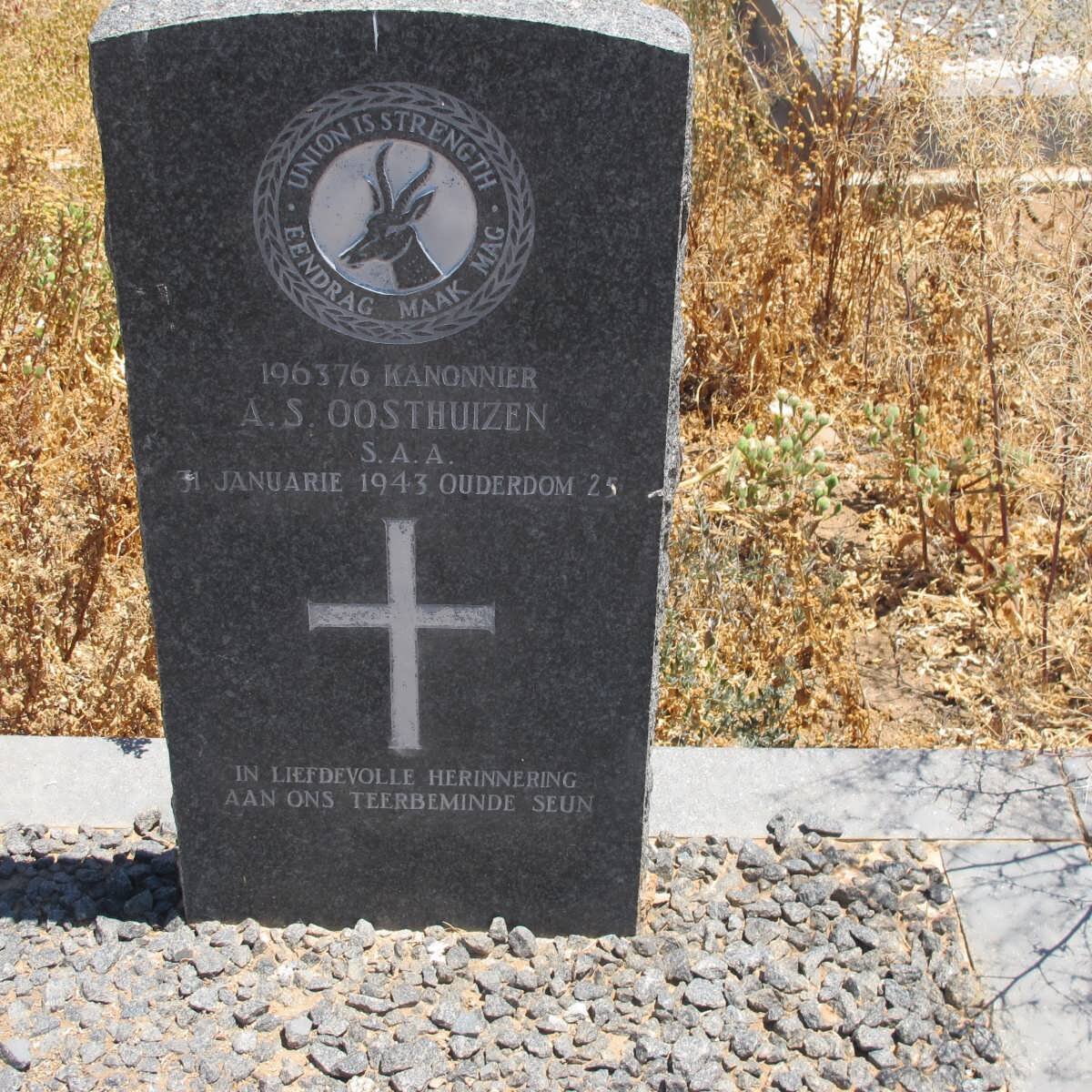 OOSTHUIZEN A.S. -1943