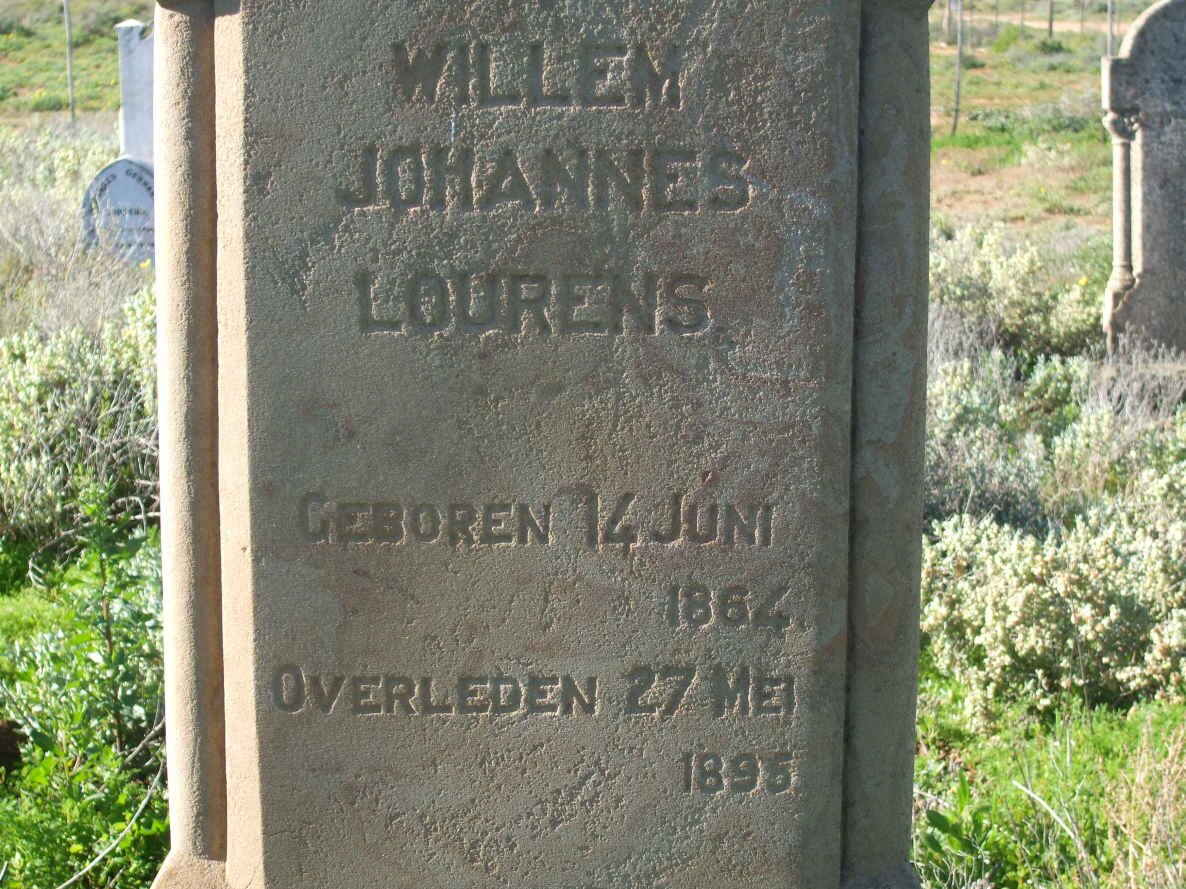 LOURENS Willem Johannes 1864-1895