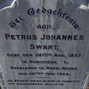 SWART Petrus Johannes 1877-1908