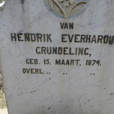 GRUNDELING Hendrik Everhardus 1874-