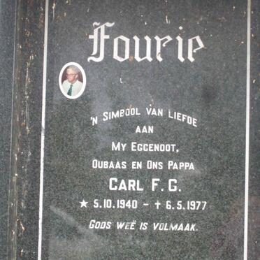 FOURIE Carl F.G. 1940-1977 