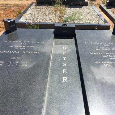 GEYSER Stephanus Hendrik 1912-1991 &amp; Maria Margaretha Elizabeth PRETORIUS 1922-1988