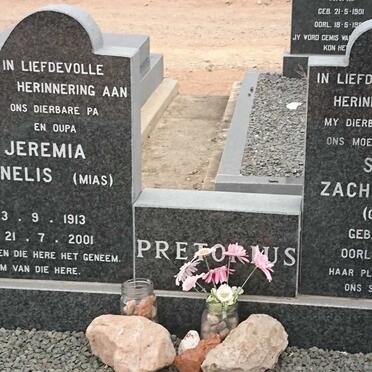 PRETORIUS Jeremia Cornelis 1913-2001 &amp; Susanna Zacharia CORDIER 1920-1994