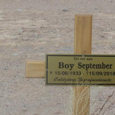 SEPTEMBER Boy 1933-2018