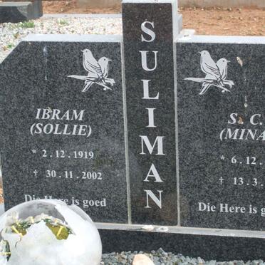 SULIMAN Ibram 1919-2002 &amp; S.C. 1910-1999