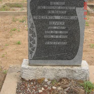 OLIVIER Emmerentia Cornelia nee SWART 1905-1952