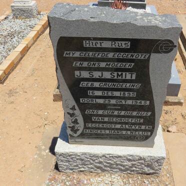 SMIT J.S.J. nee GRUNDELING 1895-1945