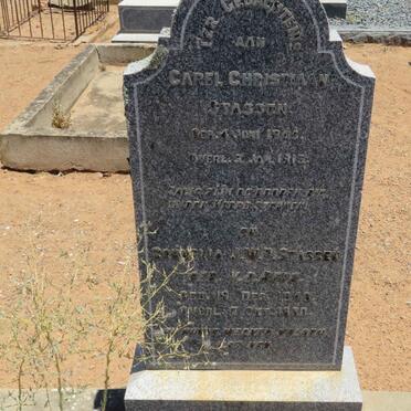 STASSEN Carel Christiaan 1845-1913 &amp; Cornelia J.W.P. V.D. BERG 1848-1930