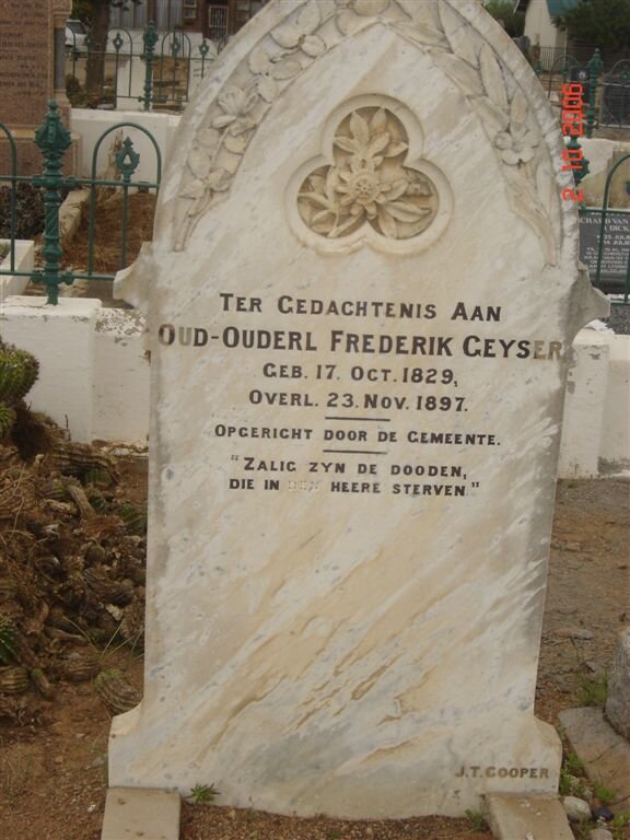 GEYSER Frederik 1829-1897