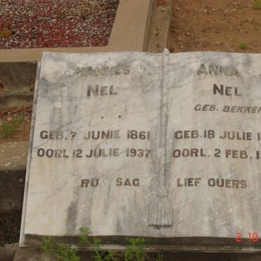 NEL Johannes 1861-1937 &amp; Anna BEKKER 1864-1937