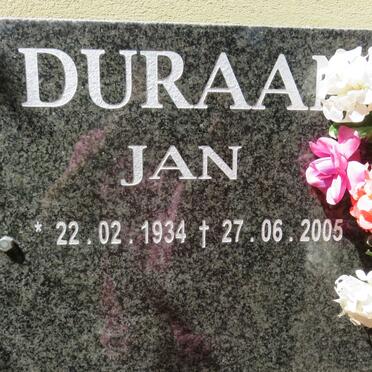 DURAAN Jan 1934-2005