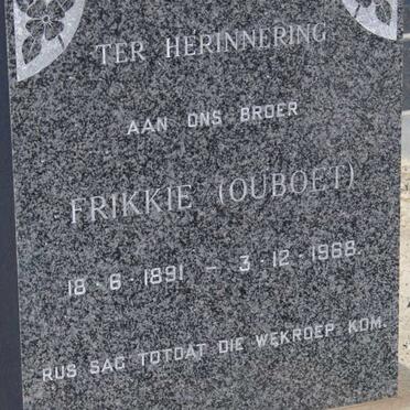 CALITZ Frikkie 1891-1968