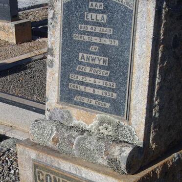 CONRADIE Ella -1937 :: CONRADIE Anwyn nee ROESCH 1852-1938