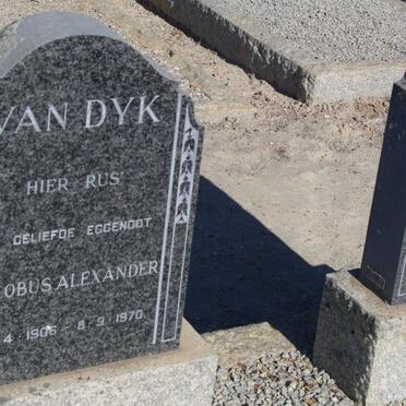 DYK Jacobus Alexander, van 1906-1970 &amp; Elizabeth Hendrina 1905-1980