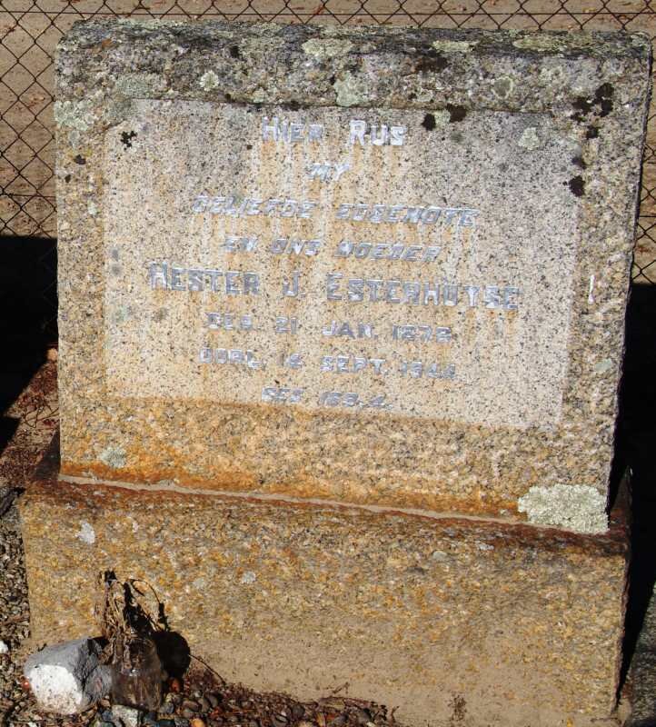 ESTERHUYSE Hester J. 1878-1944