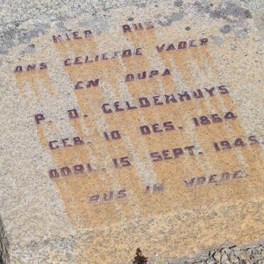GELDENHUYS P.D. 1864-1945