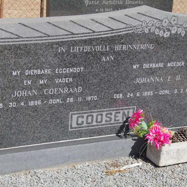 GOOSEN Johan Coenraad 1896-1970 &amp; Johanna E.H. 1895-1988