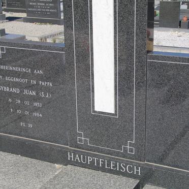 HAUPTFLEISCH Sybrand Juan 1953-1984
