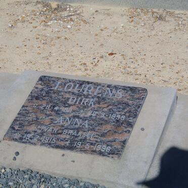 LOURENS Dirk 1911-1999 &amp; Anna van BRAKEL 1915-1998