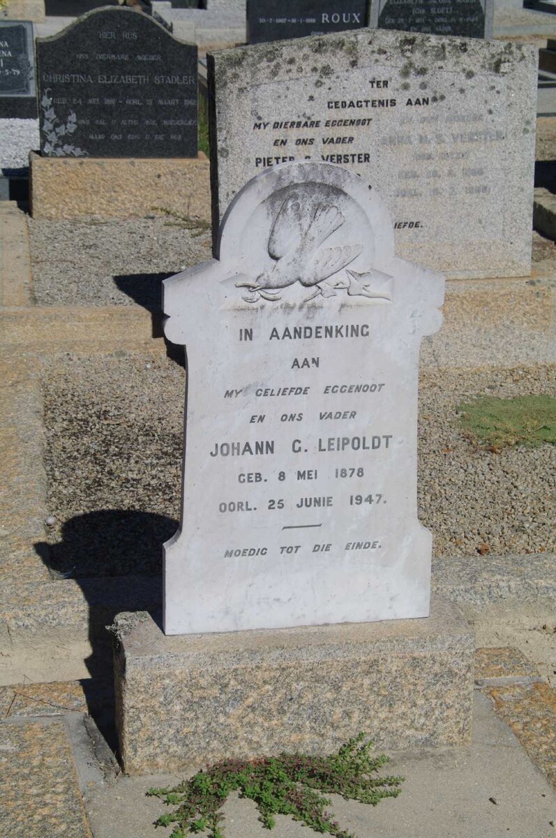 LEIPOLDT Johann C. 1878-1947