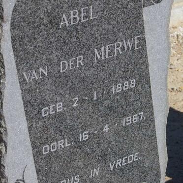 MERWE Abel, van der 1888-1967