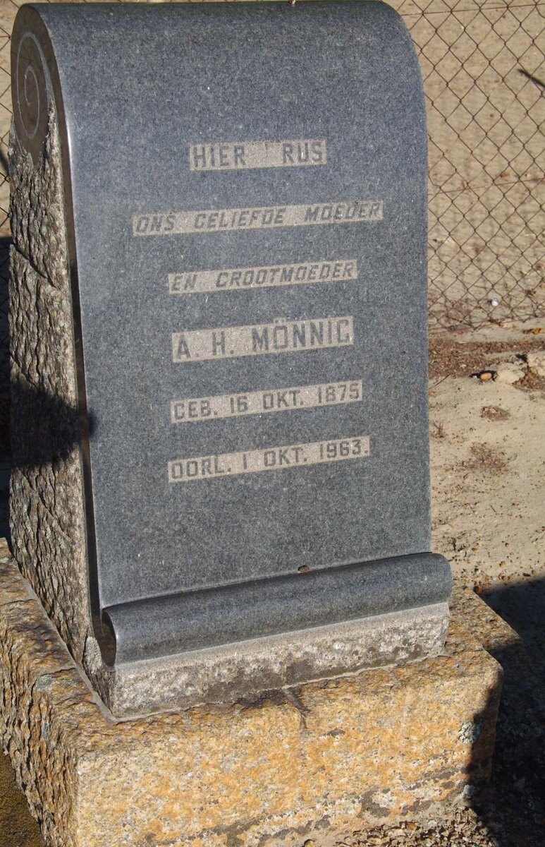 MONNIG A.H. 1875-1963