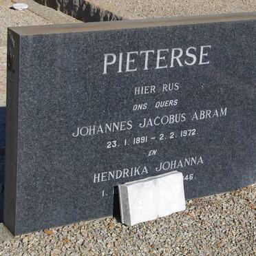 PIETERSE Johannes Jacobus Abram 1891-1972 &amp; Hendrika Johanna -??46
