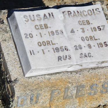 PLESSIS Susan, du 1955-1956 :: PLESSIS Francois, du 1957-1958