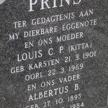 PRINS Albertus B. 1895-1984 &amp; Louis C.P. KARSTEN 1901-1969