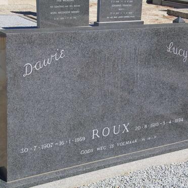 ROUX Dawie 1907-1959 &amp; Lucy 1910-1994