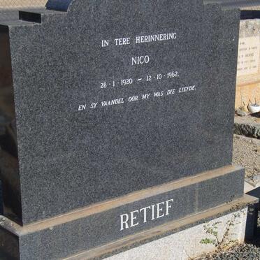 RETIEF Nico 1920-1962