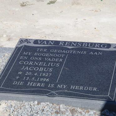 RENSBURG Cornelius Jacobus, van 1927-1996