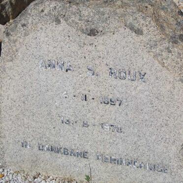 ROUX Anna S. 1897-1970